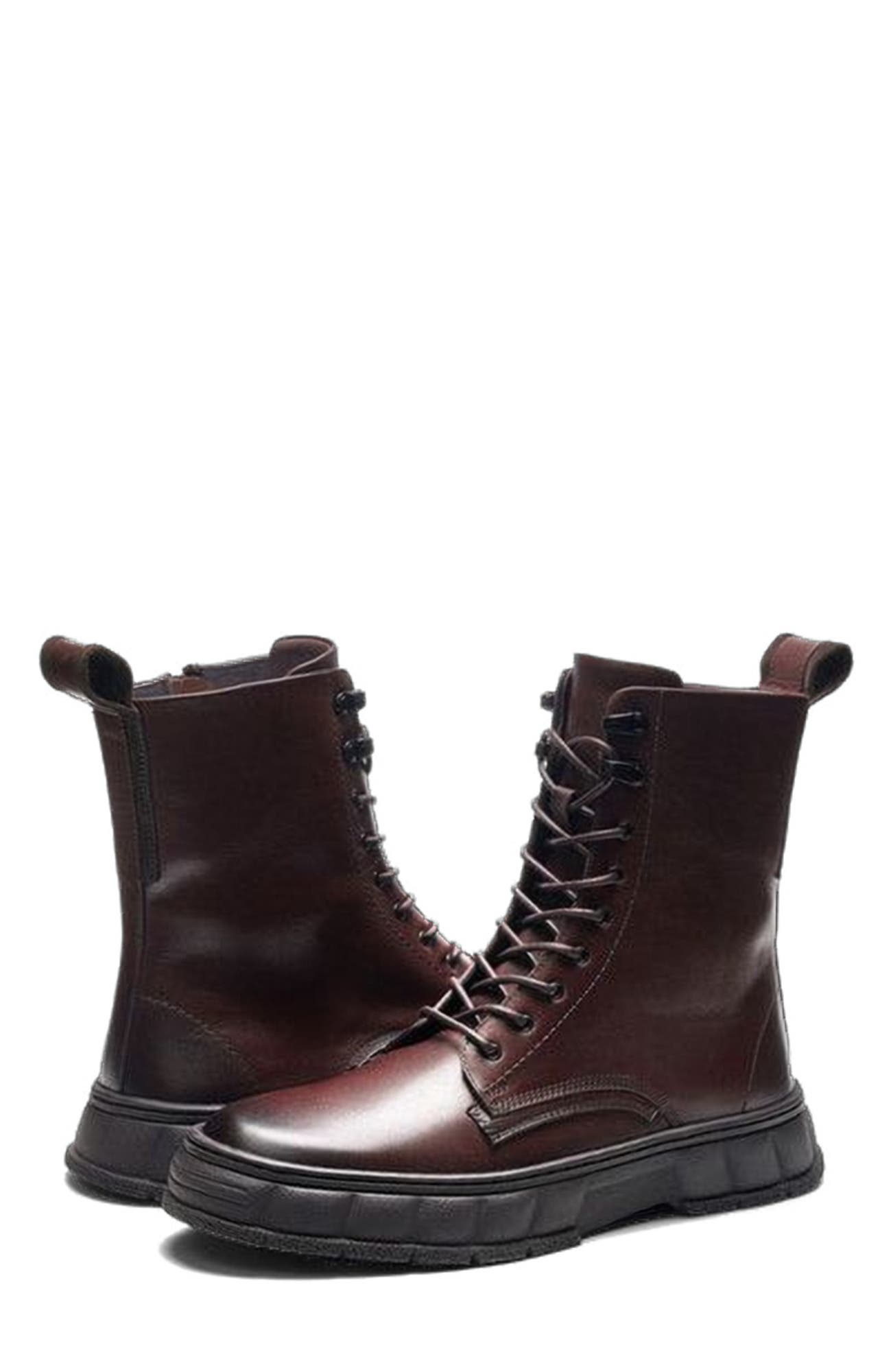 Bastion Ankle Boot, Alternate, color, Brown Leather