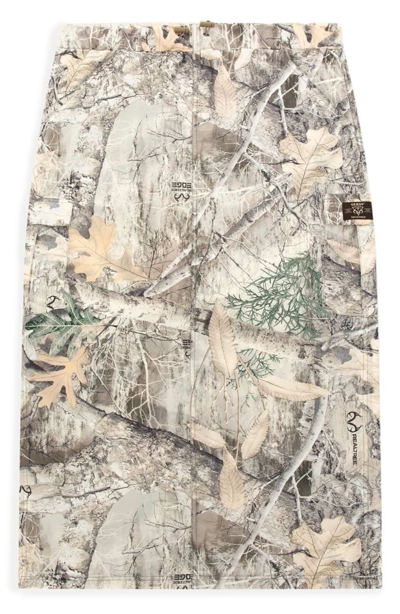 GUESS x RealTree Camo Cargo Maxi Skirt, Alternate, color, Go Realtree Washed Edge