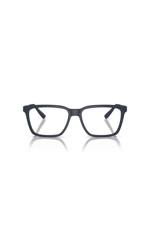 Armani Exchange 55mm Rectangle Optical Glasses In Blue