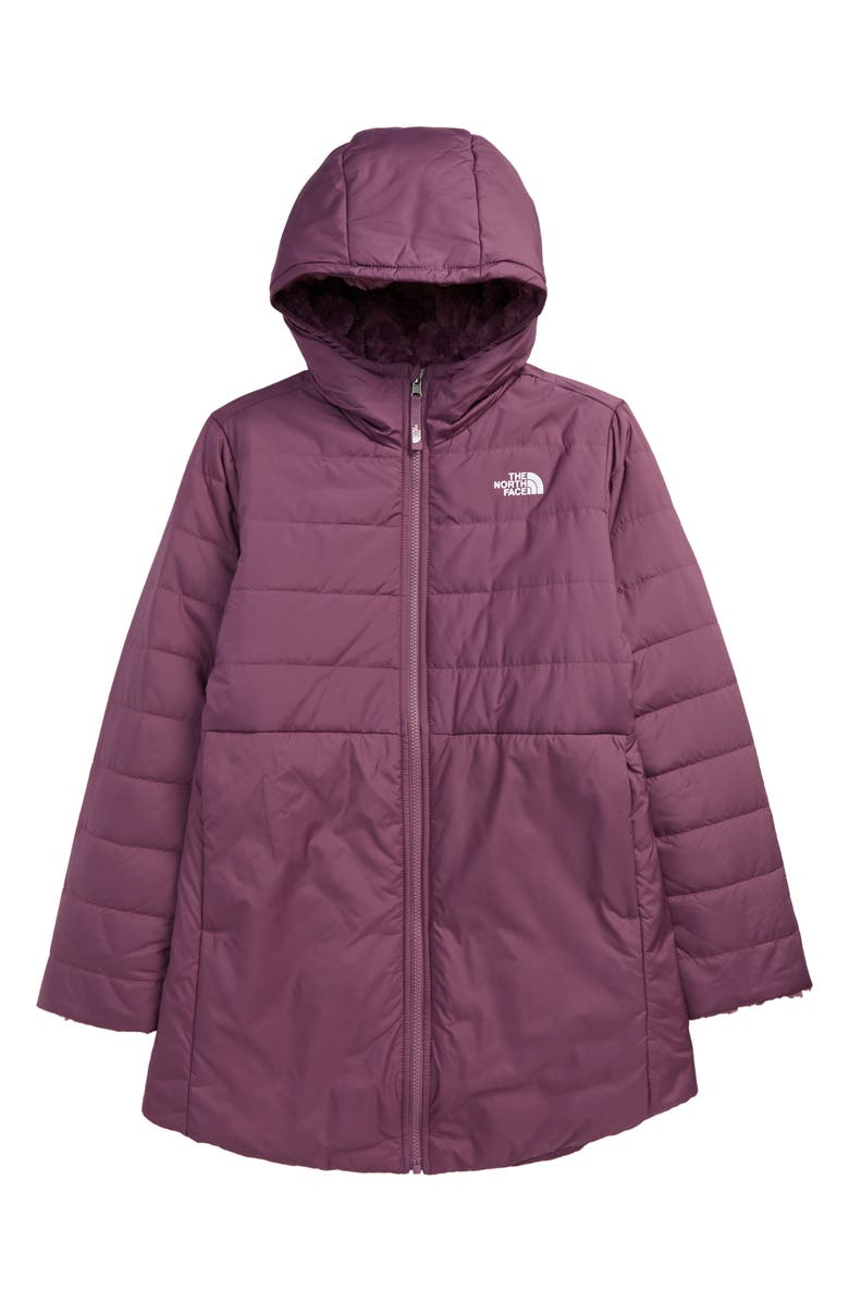 The North Face Mossbud Swirl Reversible Hooded Jacket, Main, color, 