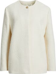 Nordstrom Collarless Pleat Back Jacket