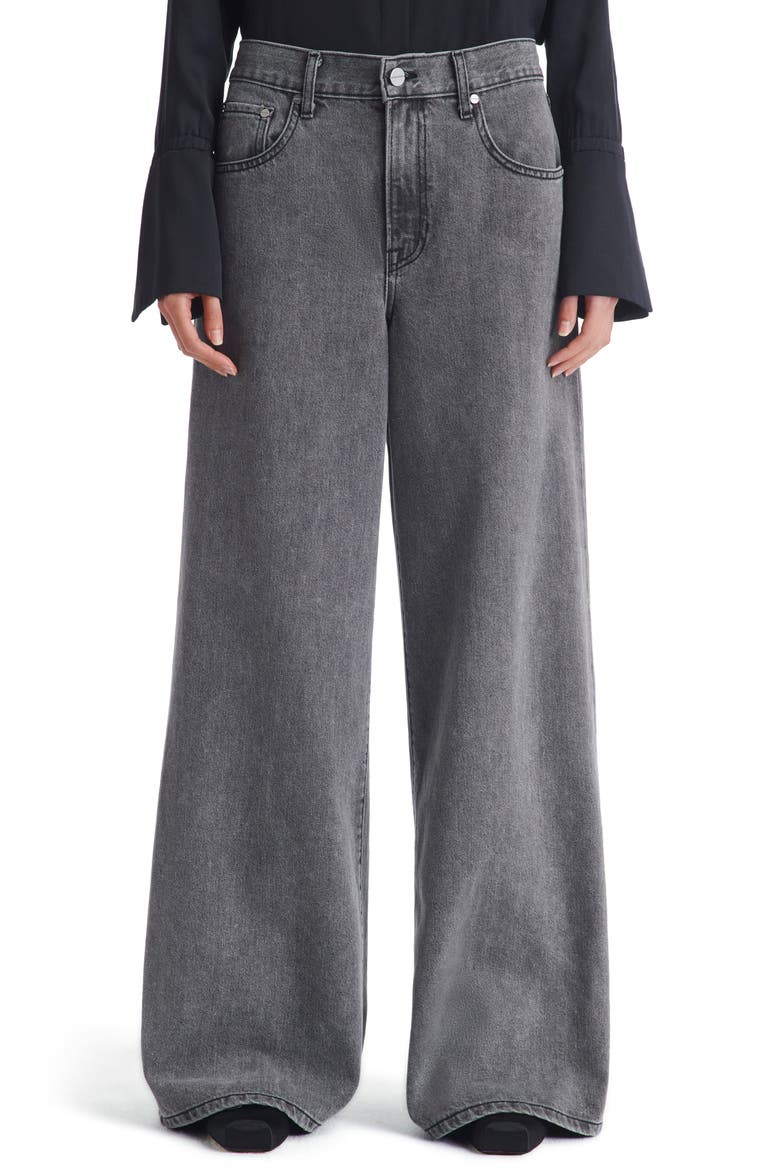 Tiny Dancer Wide Leg Jeans, Main, color, DARK GREY