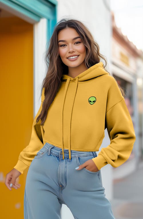 DALIX DALIX ALIEN CROPPED FLEECE HOODIE 