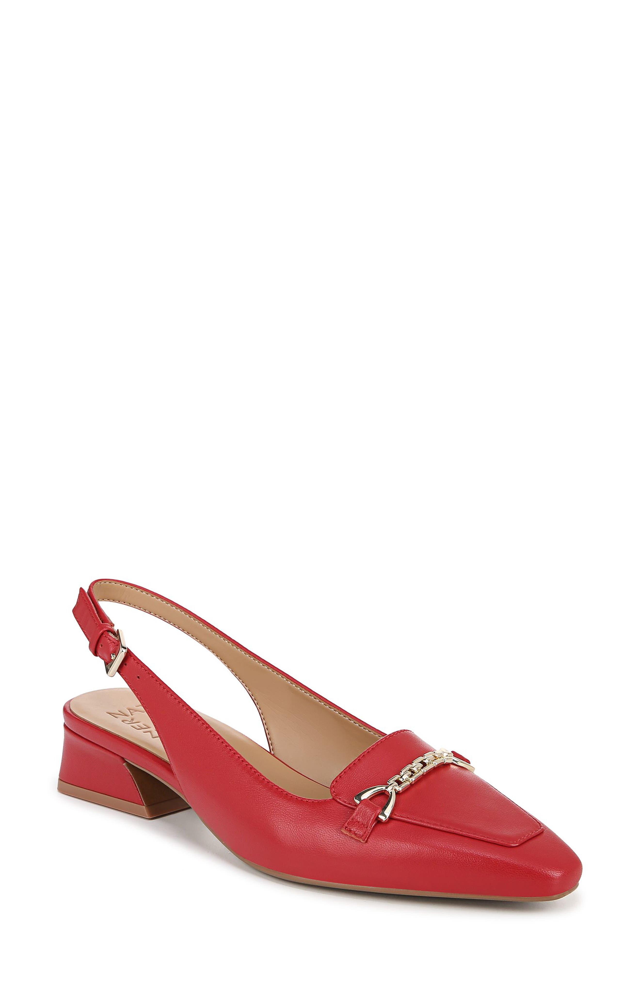Lindsey Slingback Sandal, Main, color, CRIMSON RED LEATHER