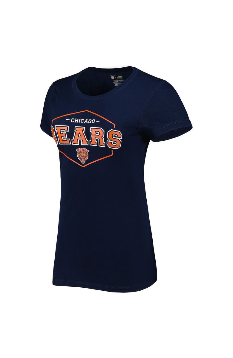 CONCEPTS SPORT Women's Concepts Sport Navy/Orange Chicago Bears Badge T-Shirt & Pants Sleep Set, Alternate, color, 