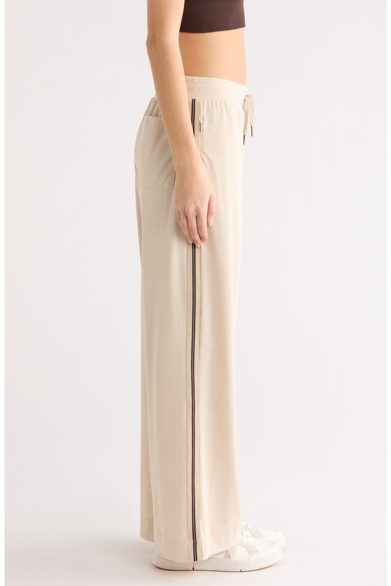 Explorer Side Stripe Wide Leg Pants, Alternate, color, BARLEY BEIGE