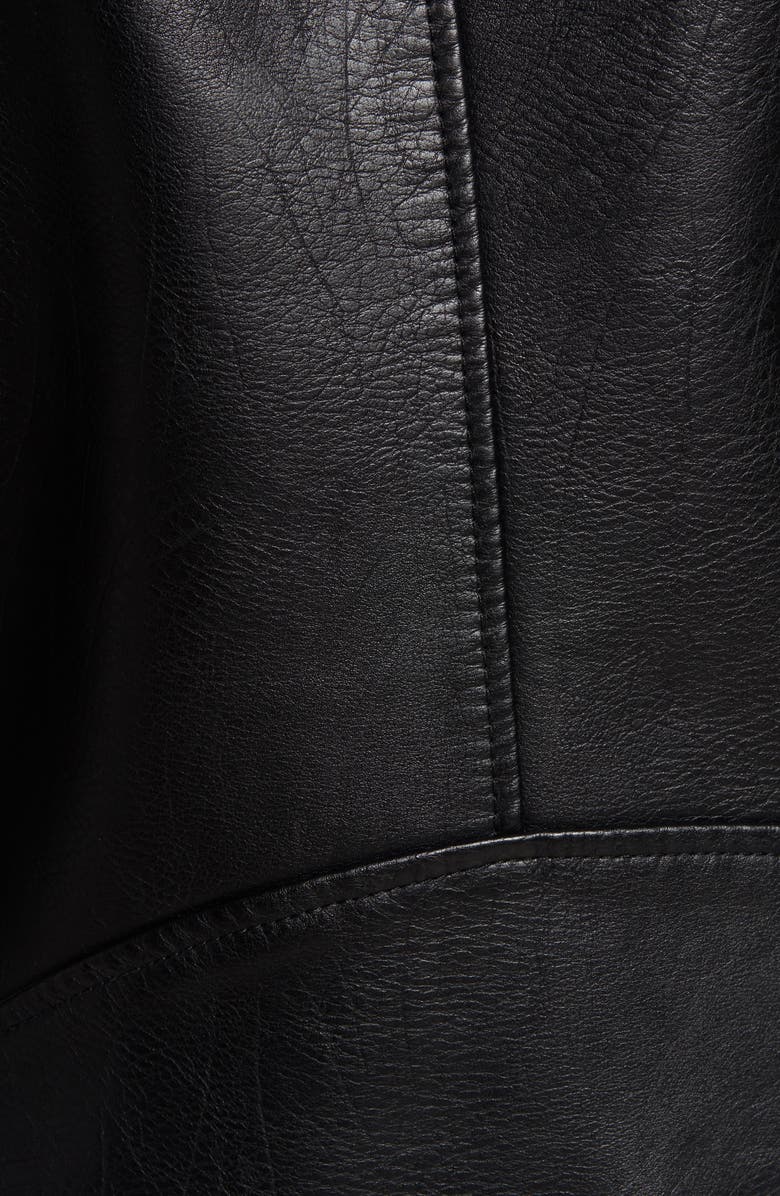 Levi's<sup>®</sup> Fleece Hood Faux Leather Moto Jacket, Alternate, color,