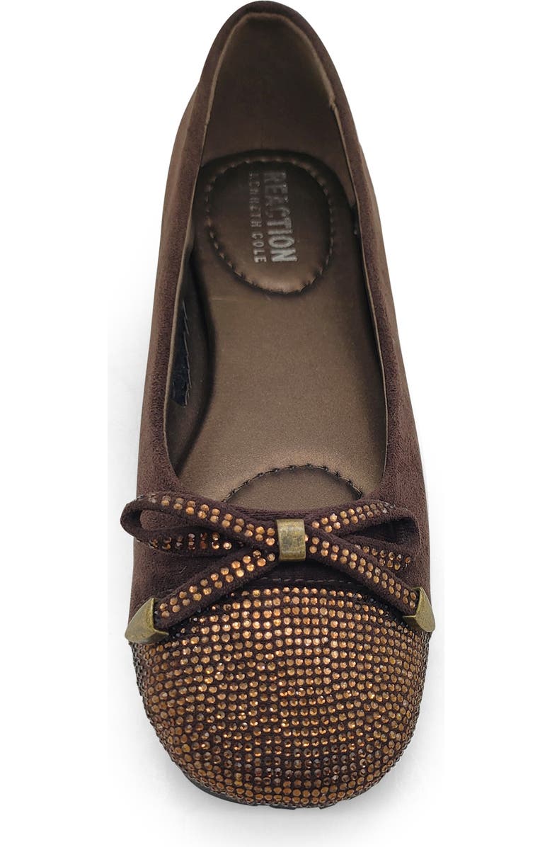 Reaction Kenneth Cole Ellie Ballet Flat, Alternate, color, Chocolate Micro