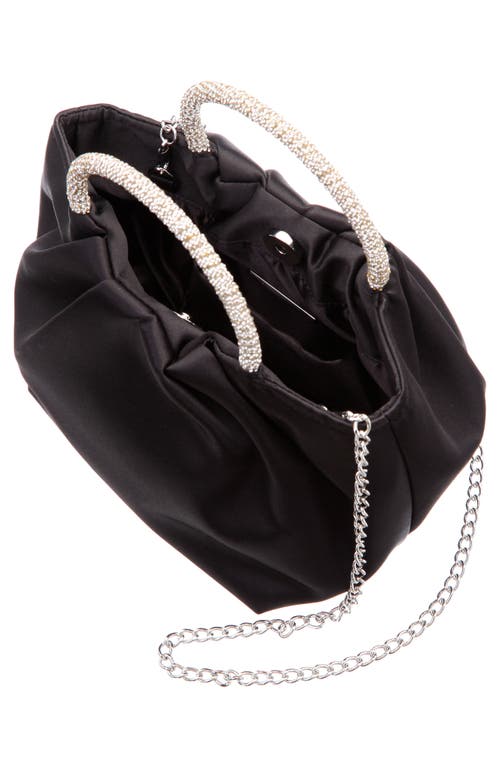 Shop Nina Fancy Top Handle Clutch In Black