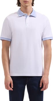 Bugatchi Tipped Pima Cotton Piqué Polo