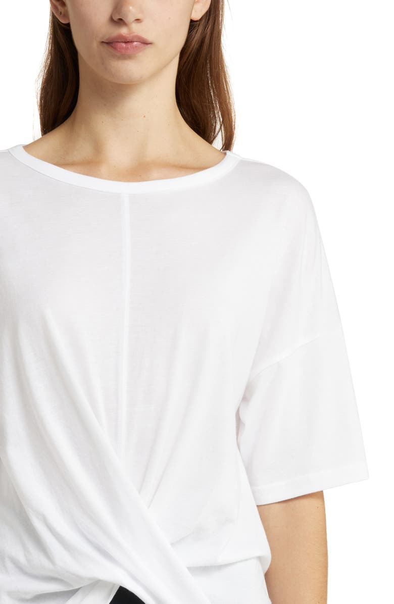 Zella Twist Front T-Shirt, Alternate, color,