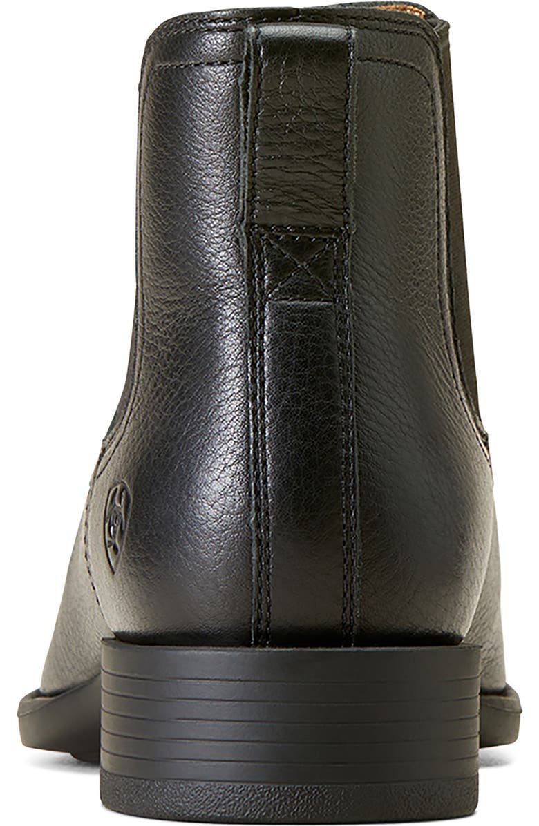 Ariat Booker Ultra Square Toe Western Chelsea Boot, Alternate, color, Black Deertan