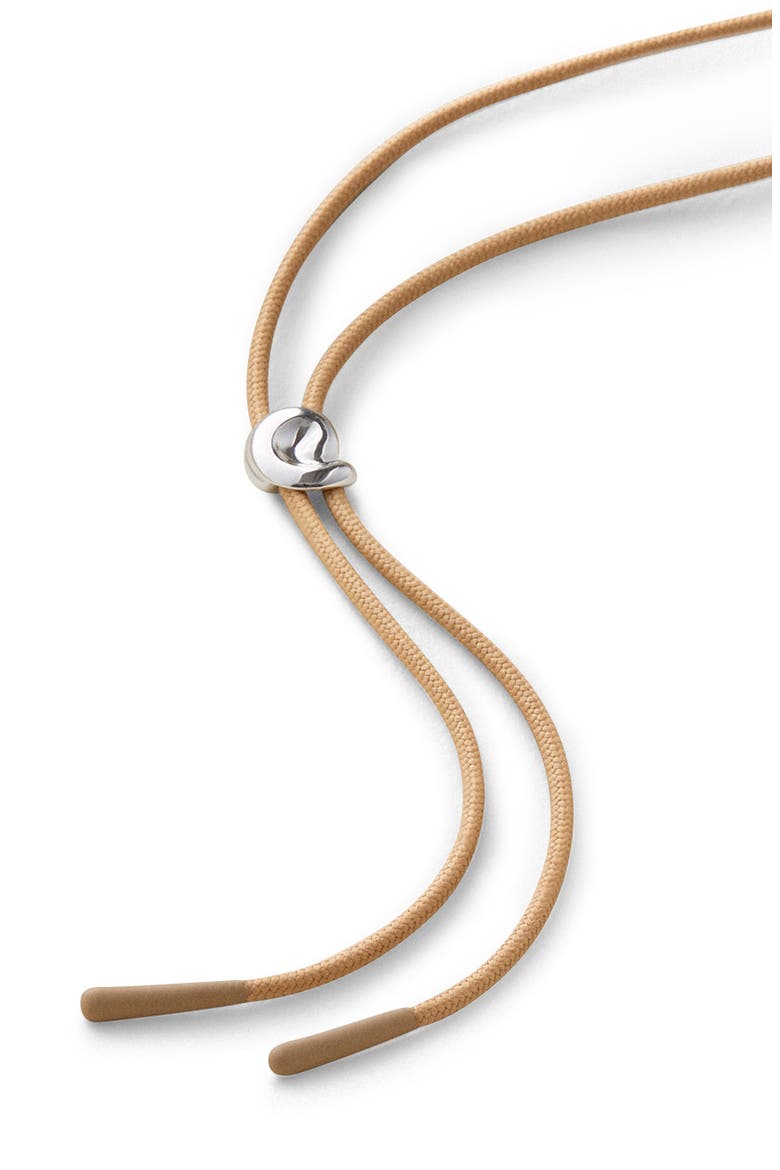 Nico Mirror Pendant Rope Necklace, Alternate, color, HIGH POLISH SILVER