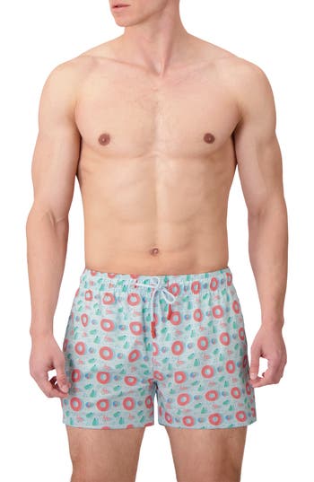 Sunset X Vine Print Swim Trunks