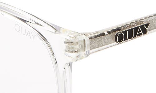 Quay Australia Blueprint 48mm Blue Light Filtering Glasses In White