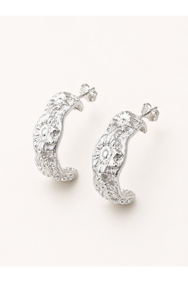 Dreamer Hoops, Alternate, color, Sterling Silver