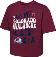 Outerstuff Girls Youth Outerstuff Burgundy Colorado Avalanche In My Era Boxy T-Shirt