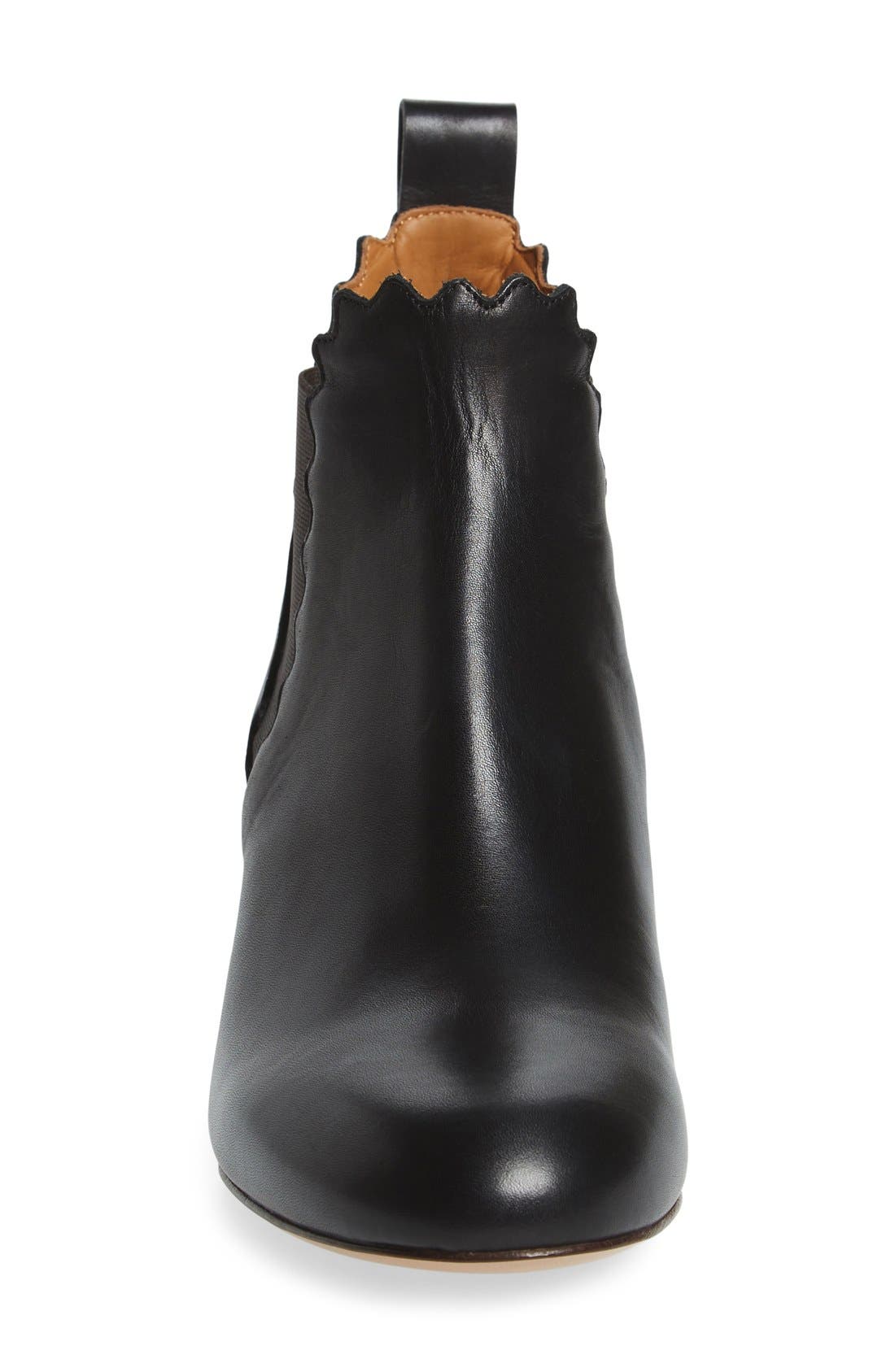 Chloé Scallop Chelsea Boot, Alternate, color, 