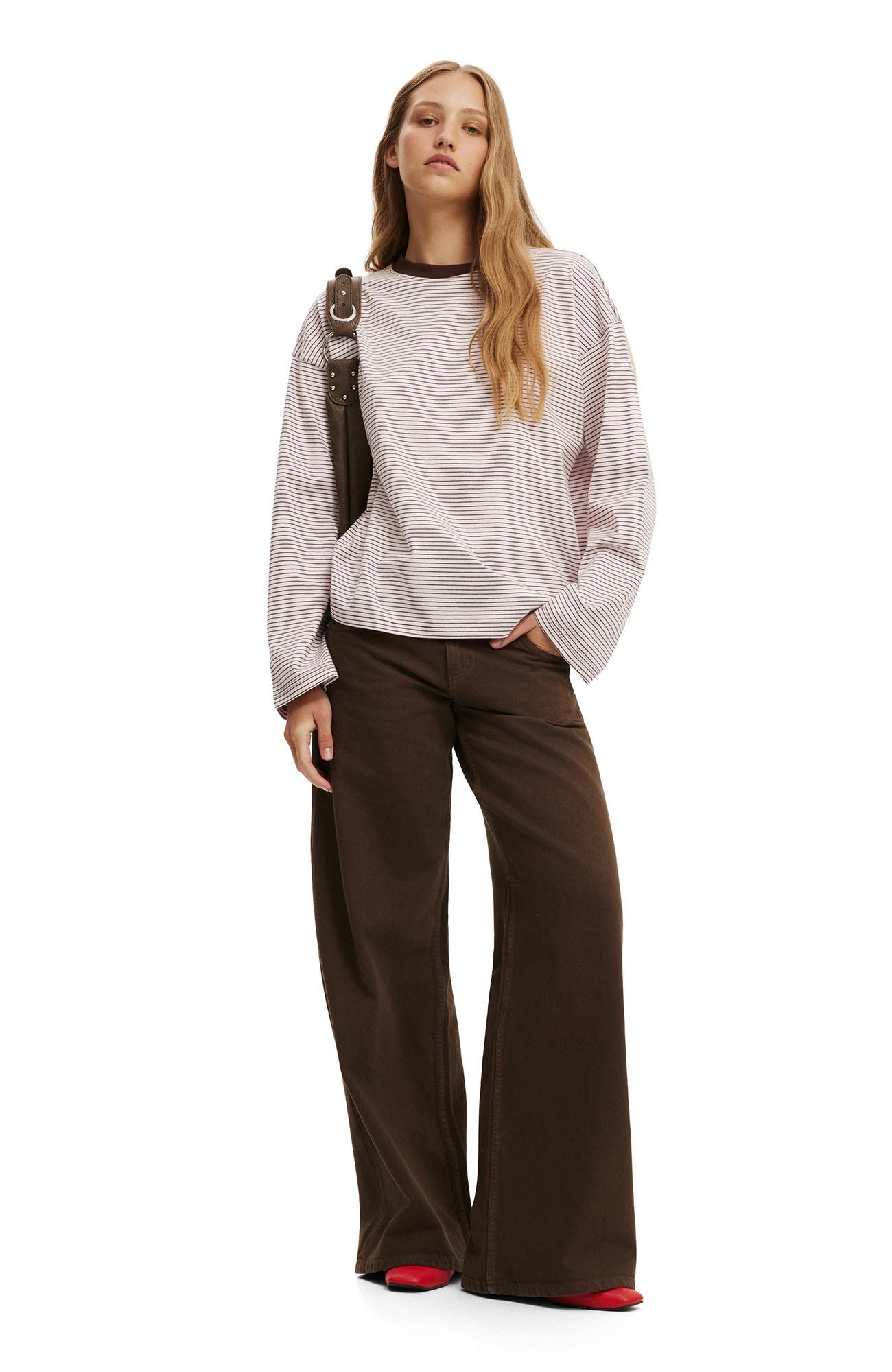 Women's Boxy Long Sleeve Top - image 2