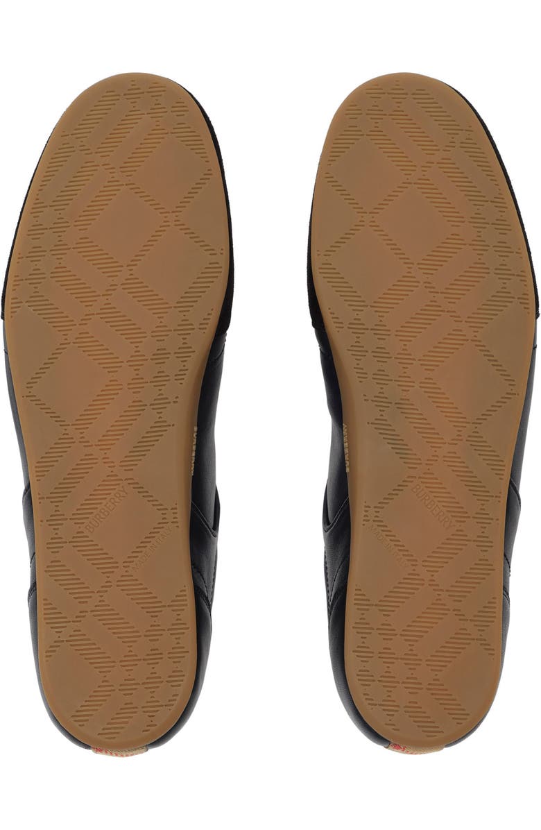 Burberry Equestrian Knight Design Runner Sneaker, Alternate, color, Black