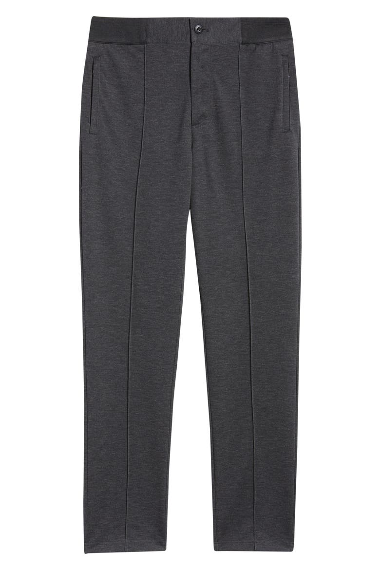 Soft Touch Pintuck Knit Pants, Alternate, color, BLACK