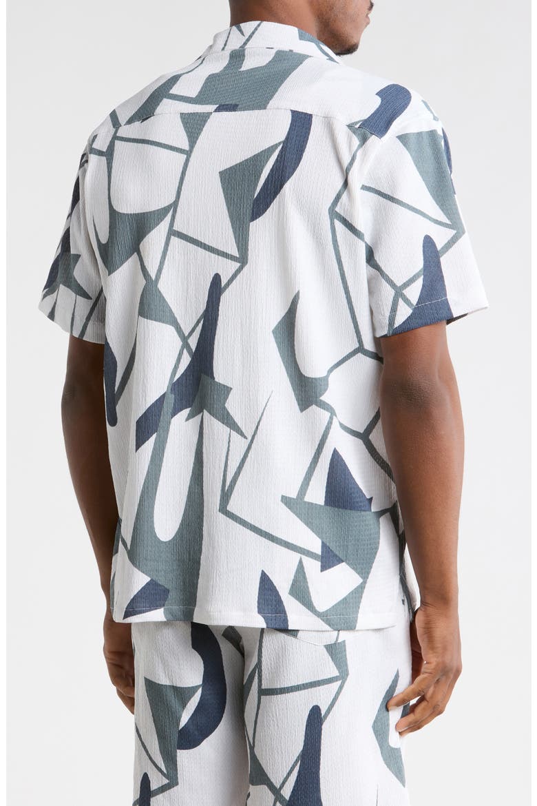 Abstract Print Camp Shirt, Alternate, color, WHITE