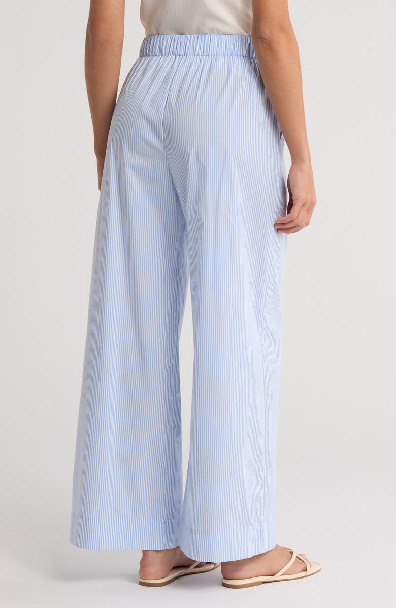 Simkhai Arden Pull-On Pants, Alternate, color, Classic Blue Stripe
