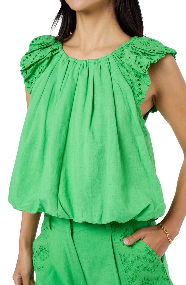 CIEBON Ada Eyelet Embroidery Bubble Hem Shirt, Alternate, color,