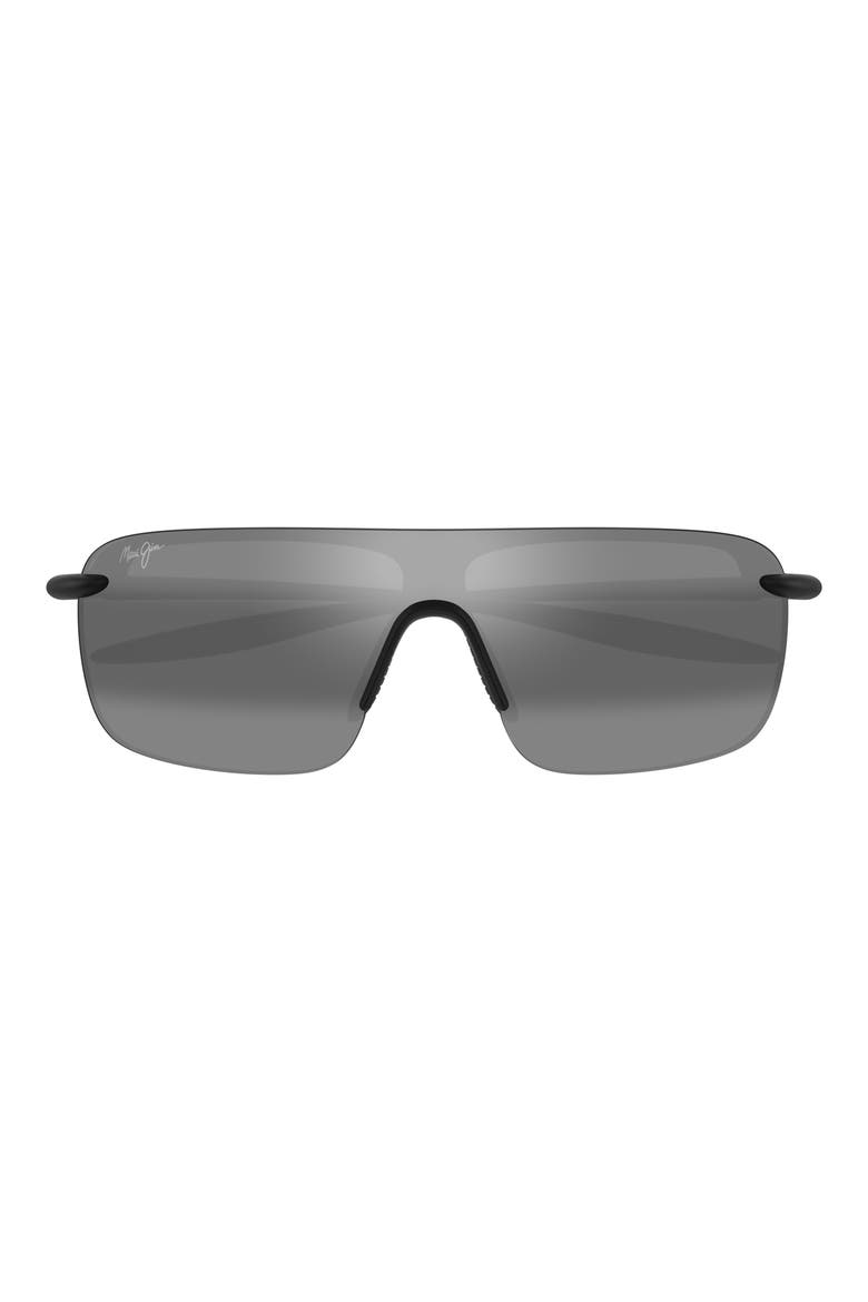 Palulu 99mm PolarizedPlus2® Shield Sunglasses, Main, color, GRAY BLACK