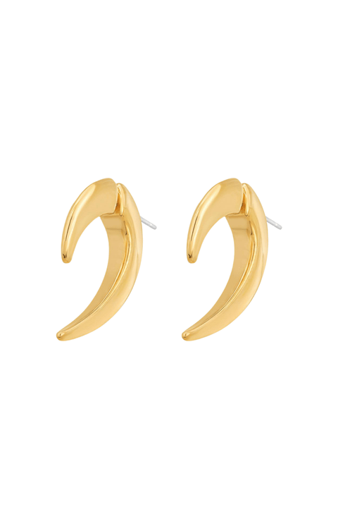 14k Gold Plated Johanna Open Hoop Earring Jacket Holiday Gift Idea