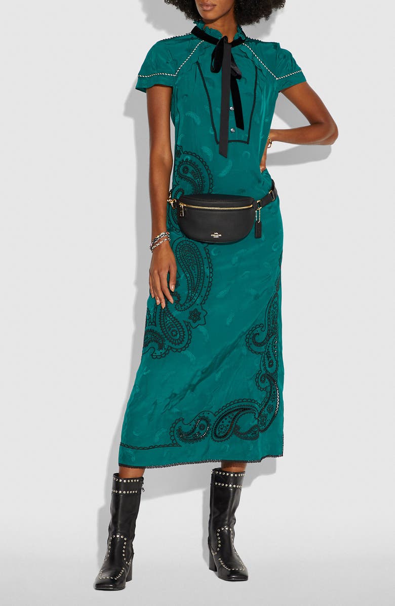 COACH Pebbled Leather Belt Bag, Alternate, color,