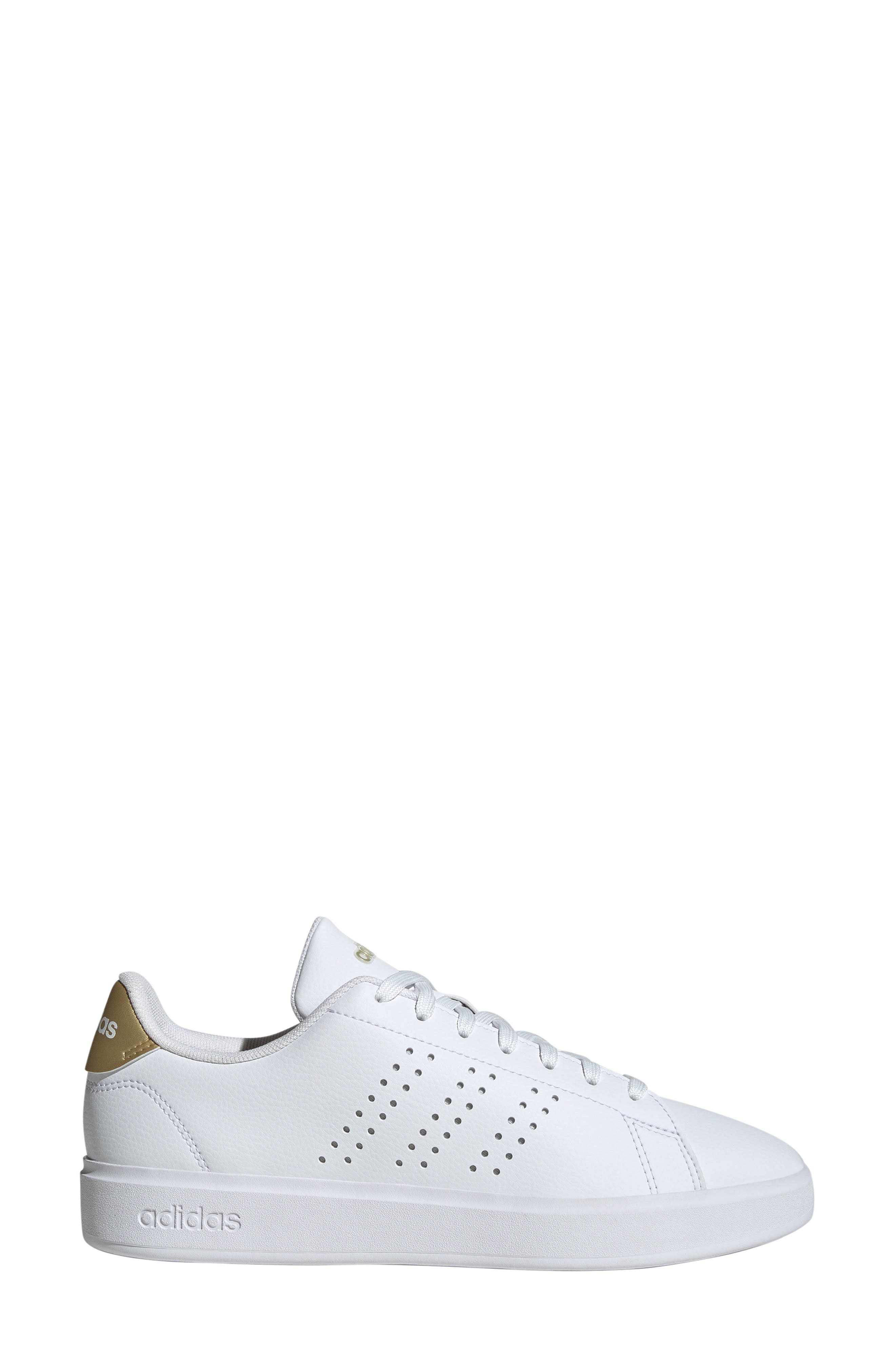 adidas Advantage 2.0 Sneaker, Alternate, color, White/ White/ Matte Gold