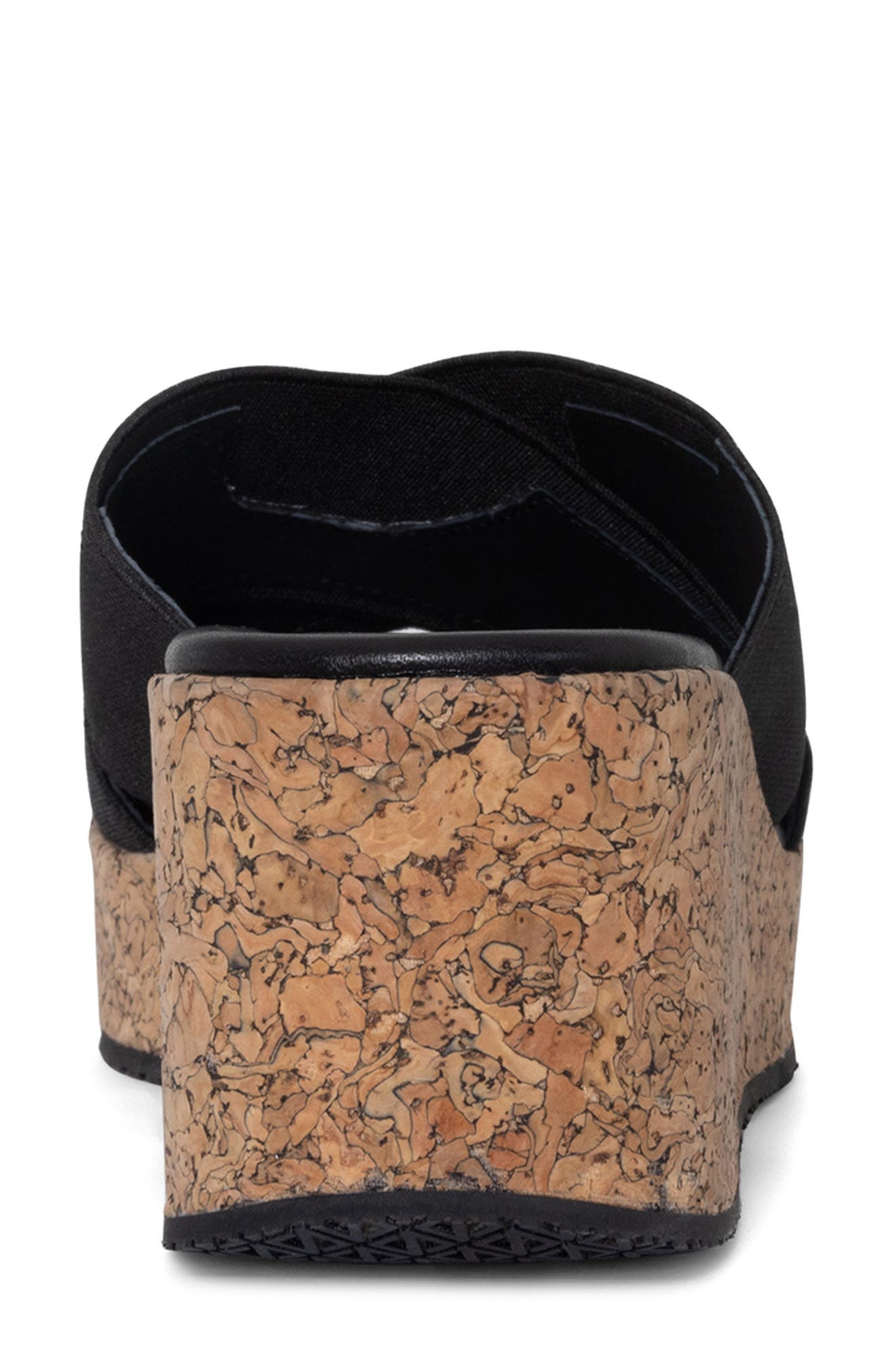 Platform Wedge Sandal, Alternate, color, BLACK