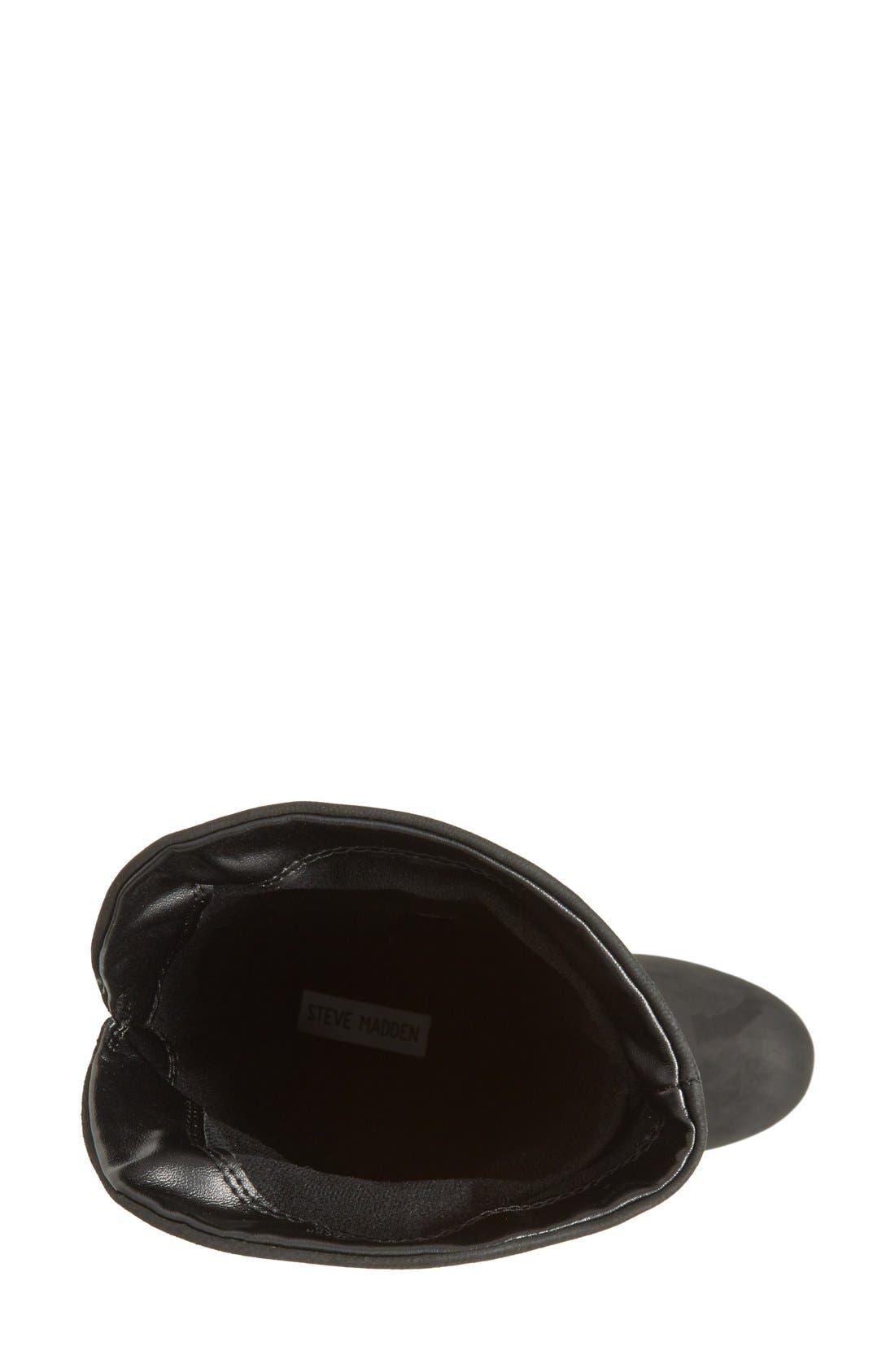 'Rackey' Leather Platform Boot, Alternate, color, BLACK LEATHER