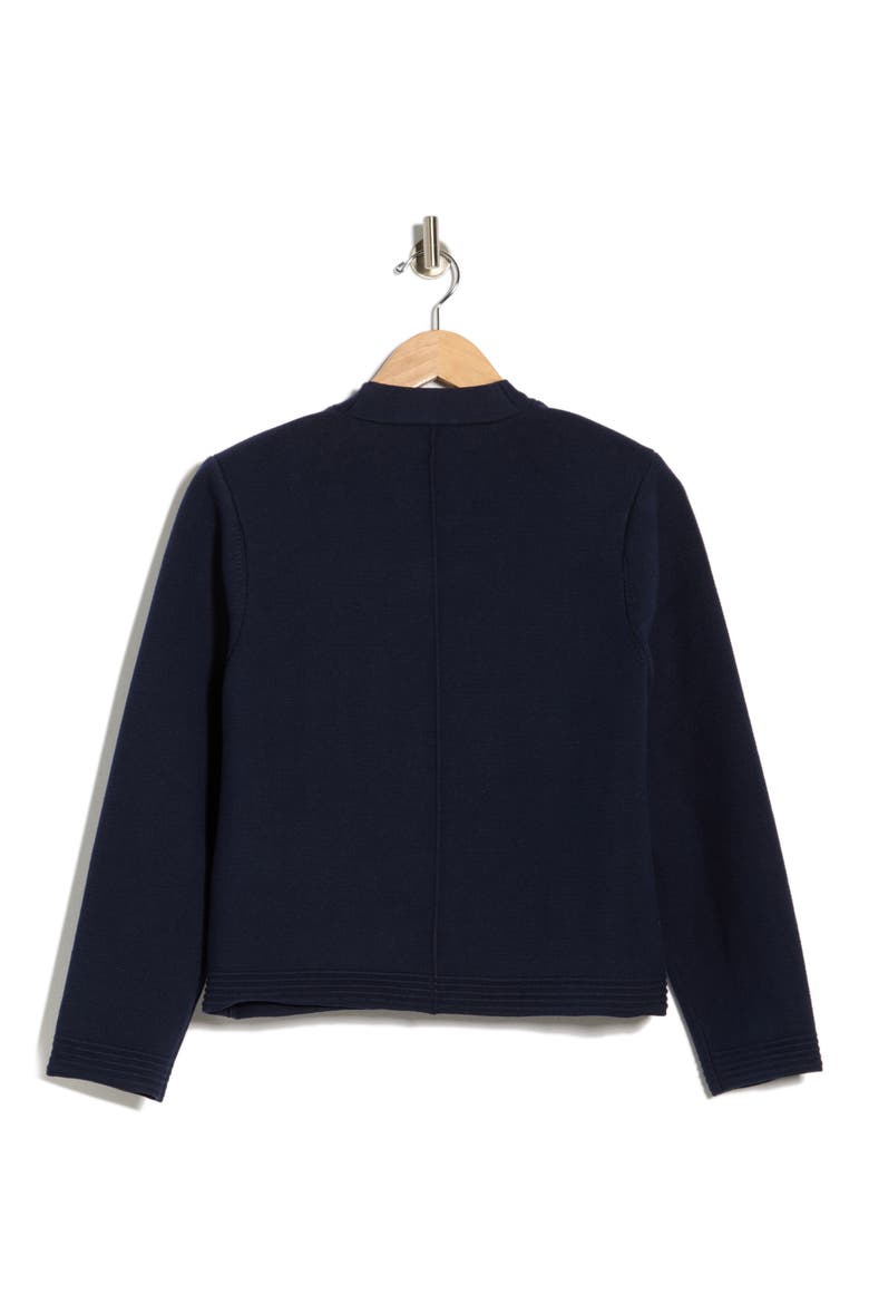 Catie V-Neck Knit Blazer, Alternate, color, MIDNIGHT/ GOLD