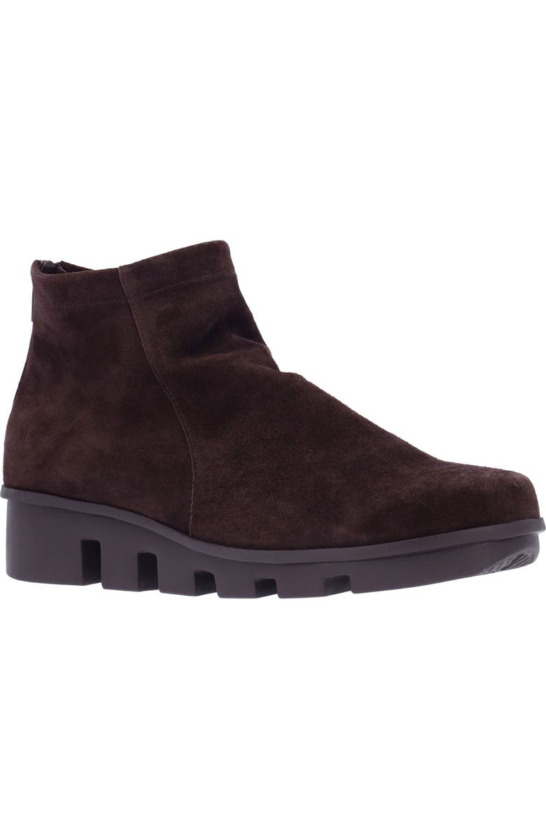 L'Amour des Pieds Hadirat Platform Wedge Bootie, Main, color, Chocolate