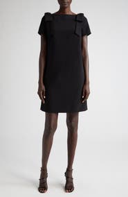 Carolina Herrera Bow Detail Bateau Neck Shift Dress