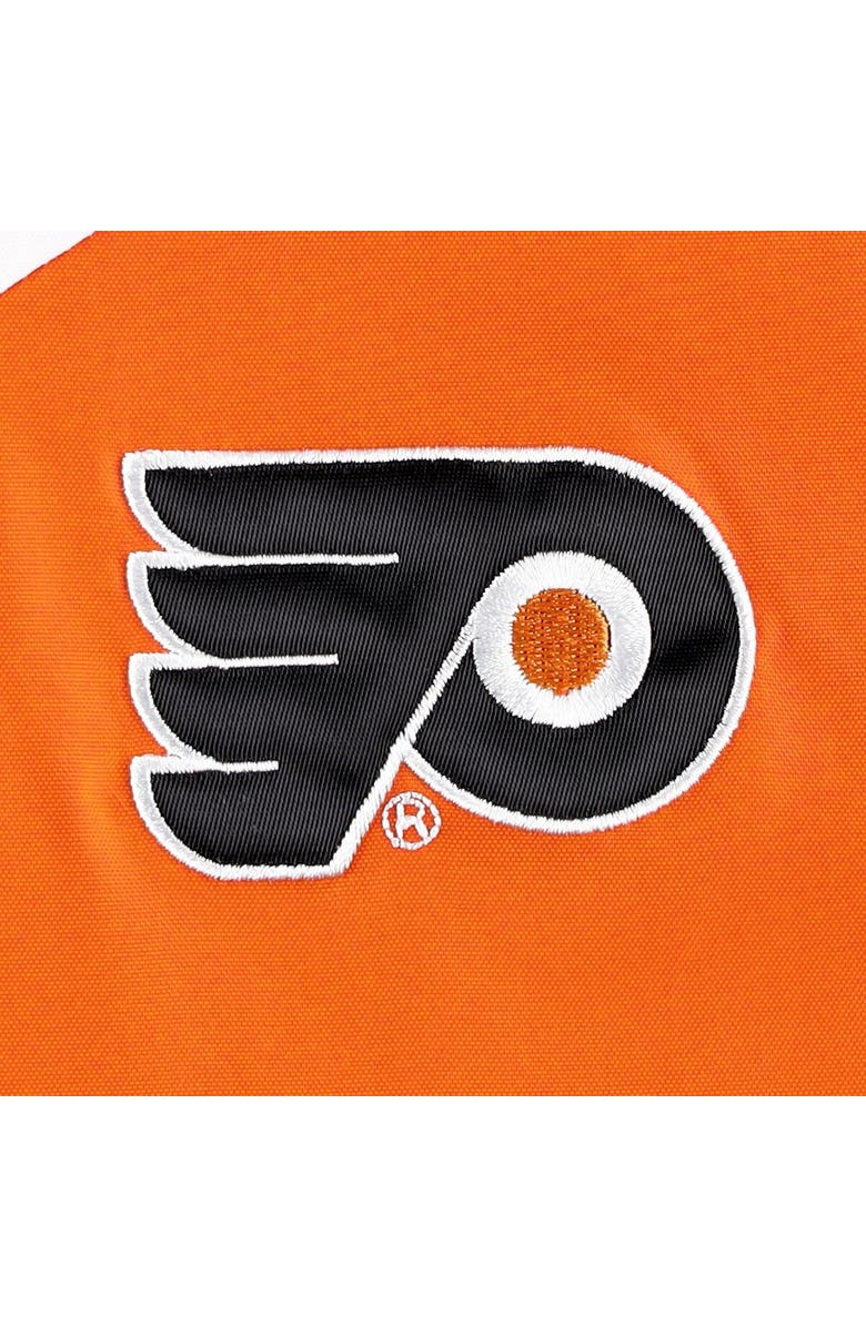 Tommy Hilfiger Women's Tommy Hilfiger Orange/Black Philadelphia Flyers Staci Half-Zip Windbreaker Jacket, Alternate, color, 