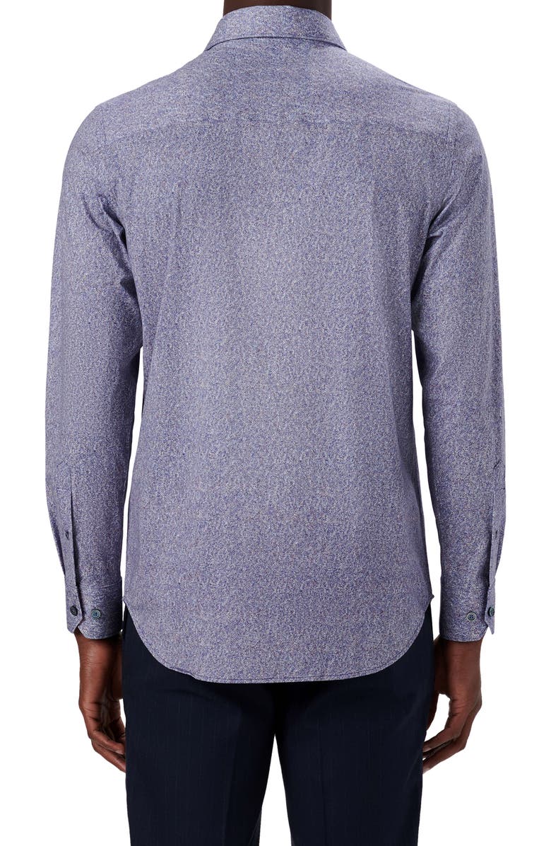 Bugatchi OoohCotton<sup>®</sup> Print Button-Up Shirt, Alternate, color, 