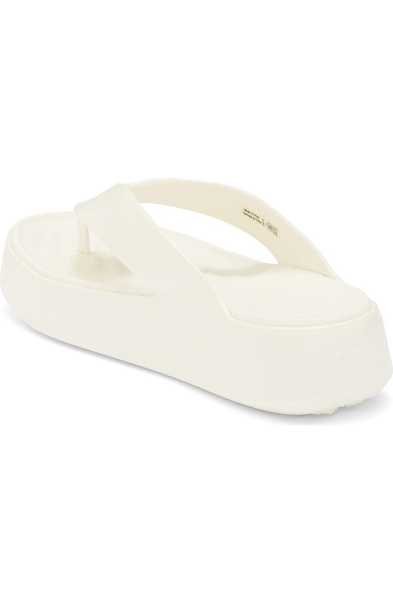 CROCS Getaway Platform Flip Flop, Alternate, color, Chalk