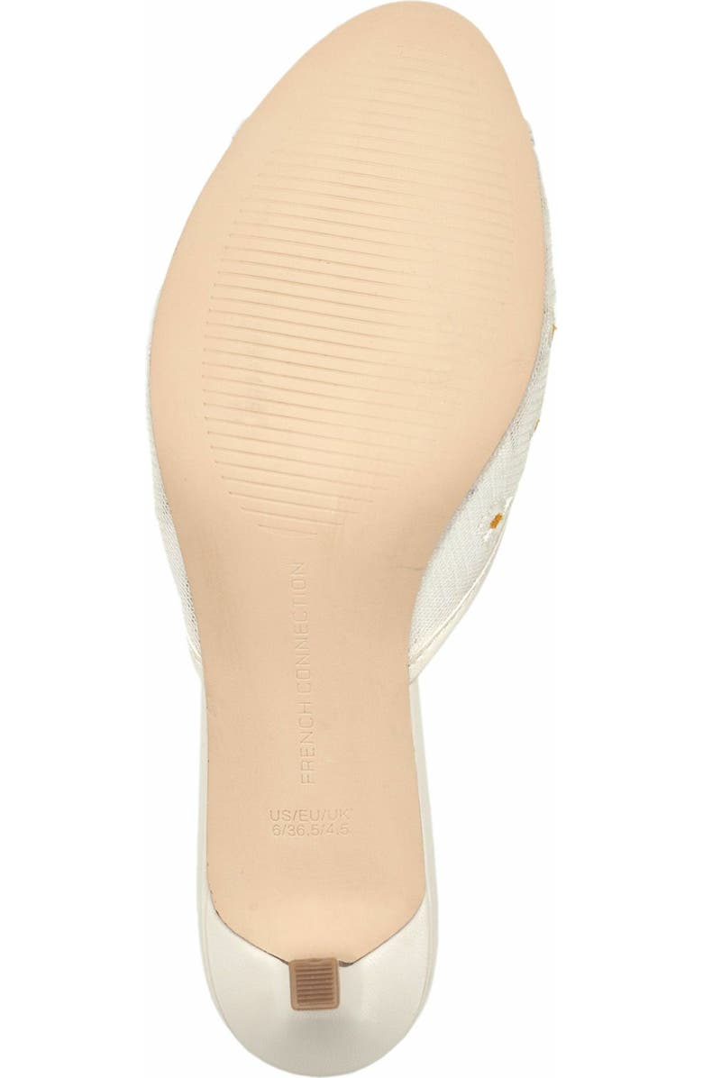 French Connection Nancy Mesh Embroidered Kitten Heel, Alternate, color,