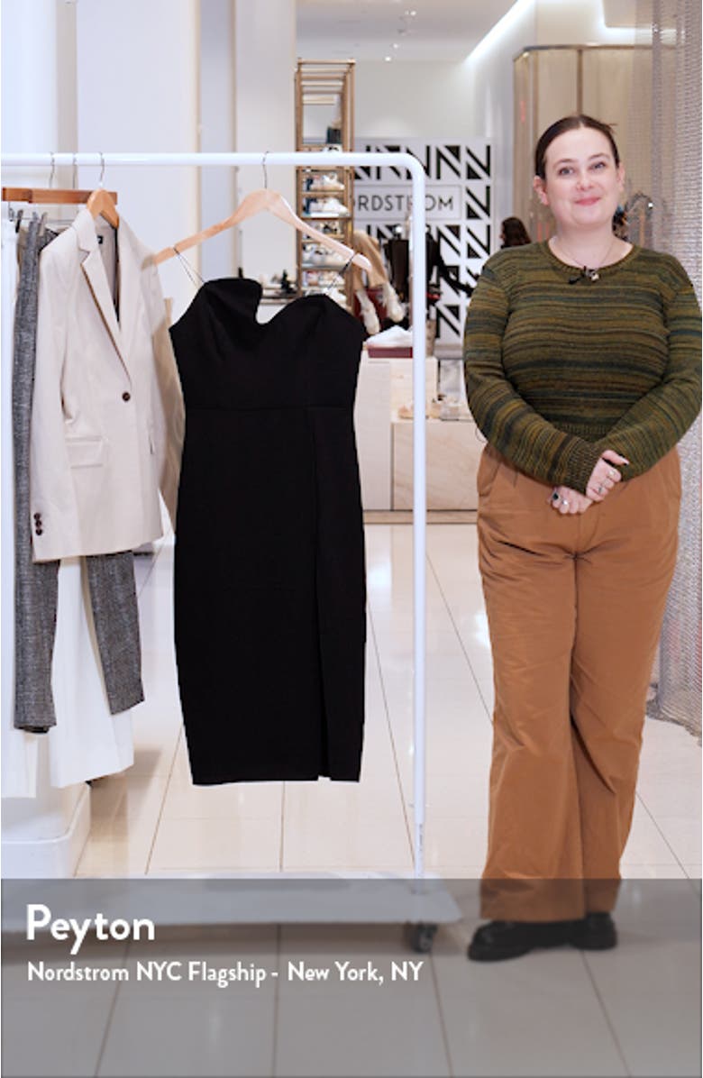 Puzzle Strapless Midi Dress, sales video thumbnail