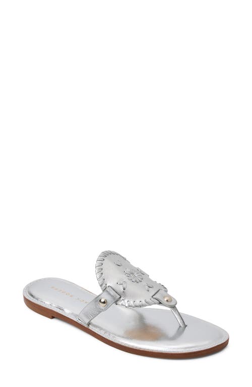 Jack Rogers Collins Flip Flop In Silver