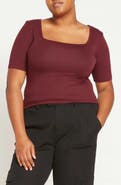Universal Standard Foundation Short Sleeve Top