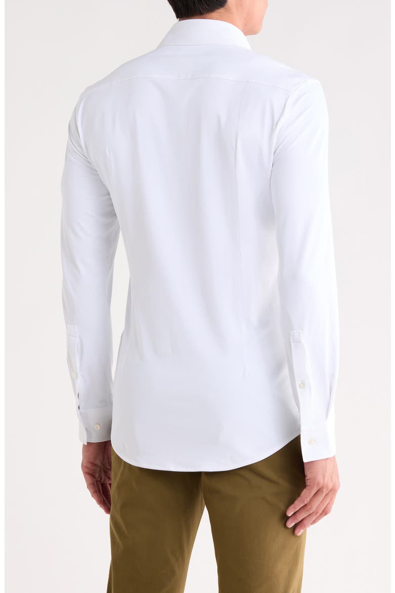 Kenno Trim Fit Performance Dress Shirt, Alternate, color, OPEN WHITE