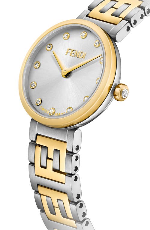 Fendi Forever Watch In Yellow Gold/stainless Steel