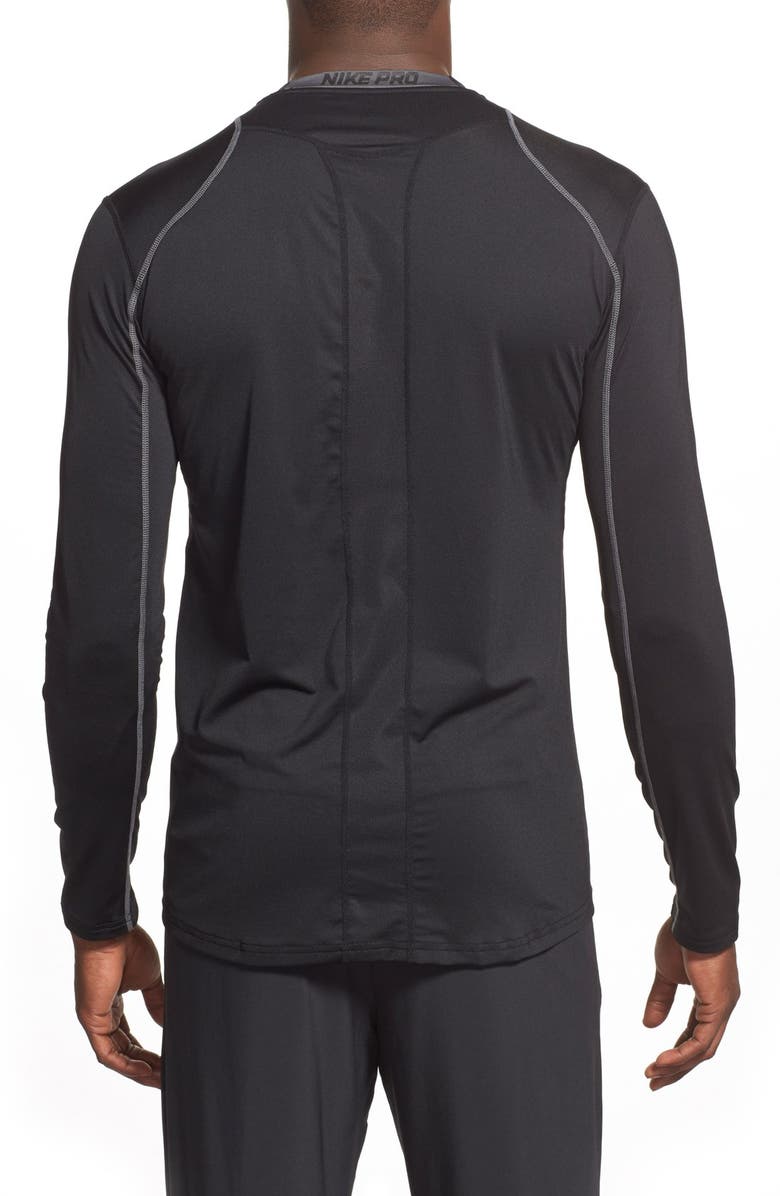 Nike 'Pro Coo' Fitted Long Sleeve Dri-FIT T-Shirt, Alternate, color,