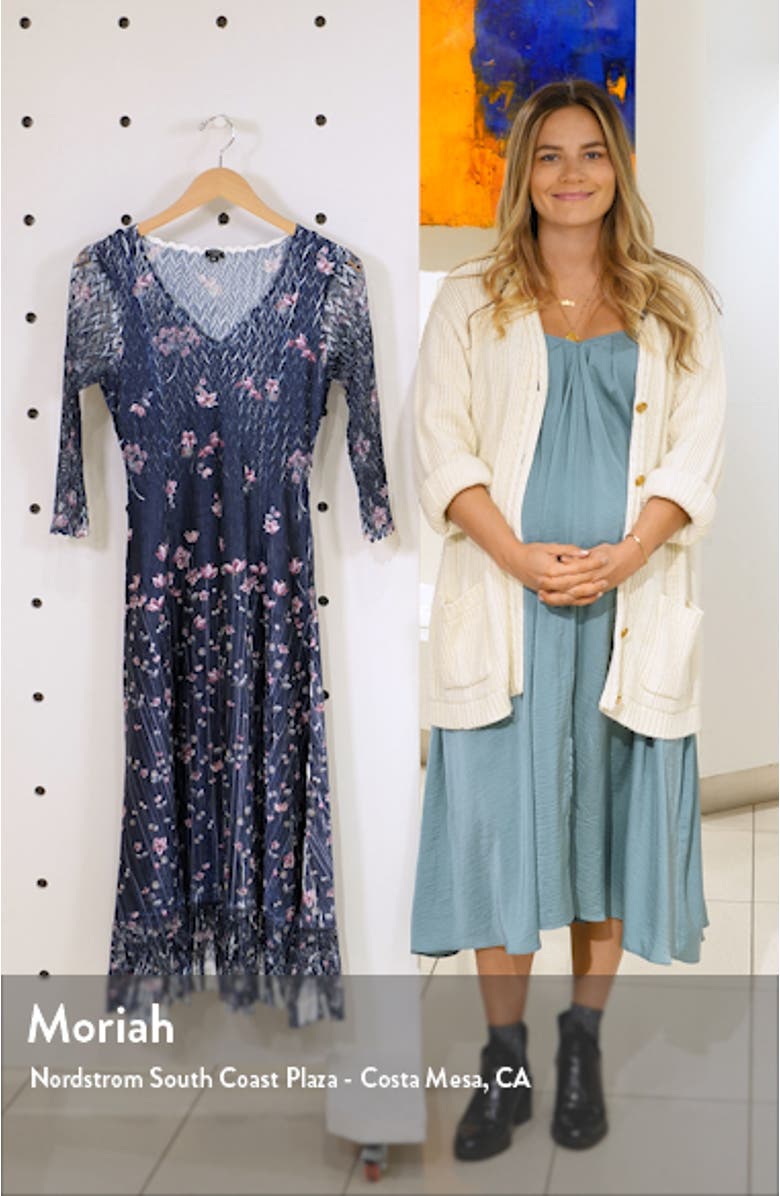 Charmeuse & Lace Midi Dress, sales video thumbnail