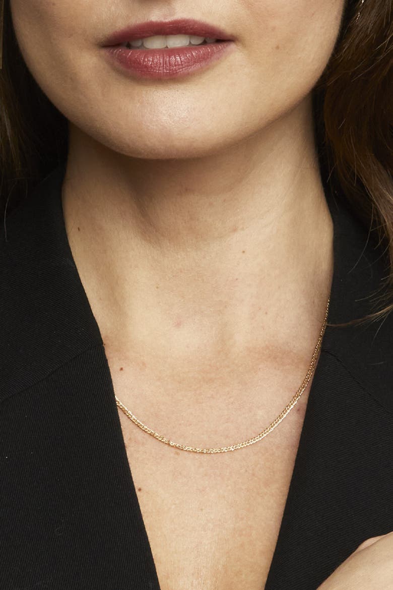 14K Gold Woven Love Petite Necklace, Alternate, color, Yellow Gold