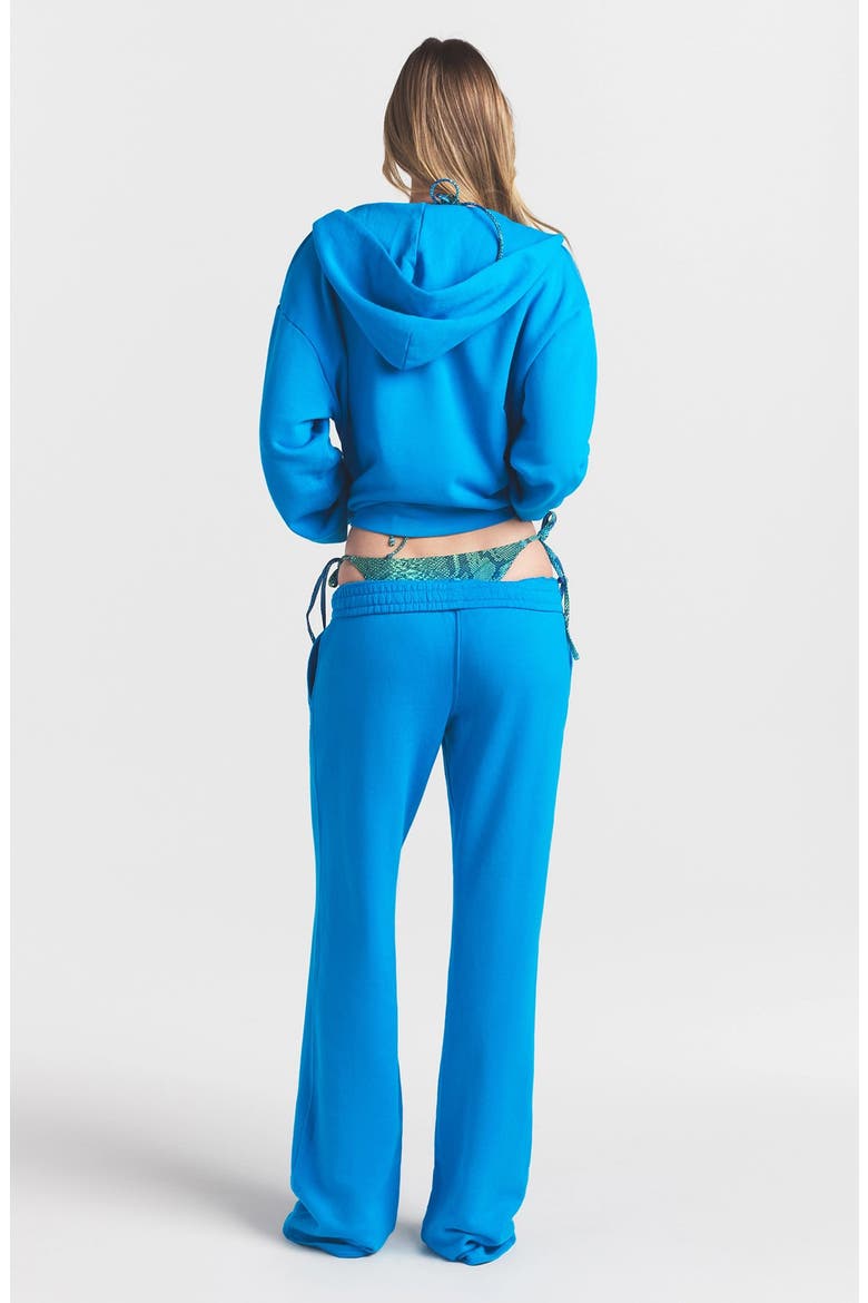 French Terry Zip Up Hoodie, Alternate, color, CERULEAN